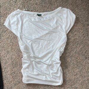 Sparkle Elegant White Women's Top